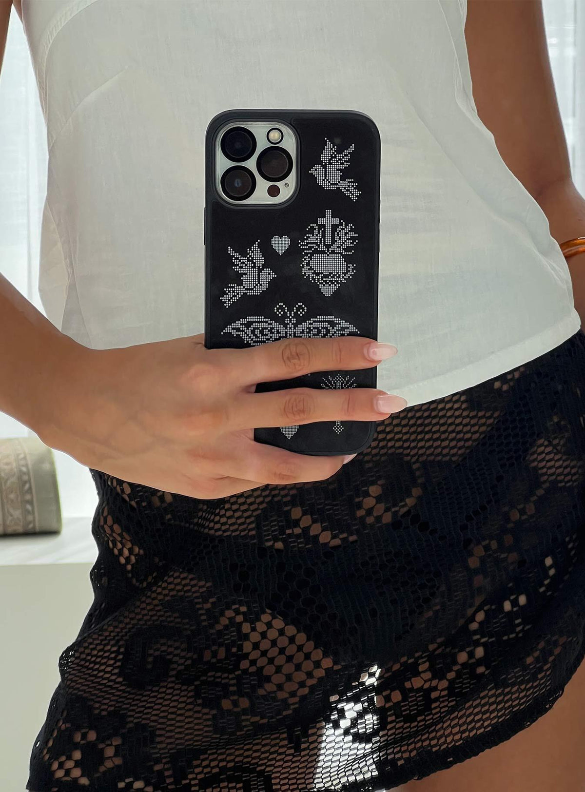 Enhancement iPhone Case Black