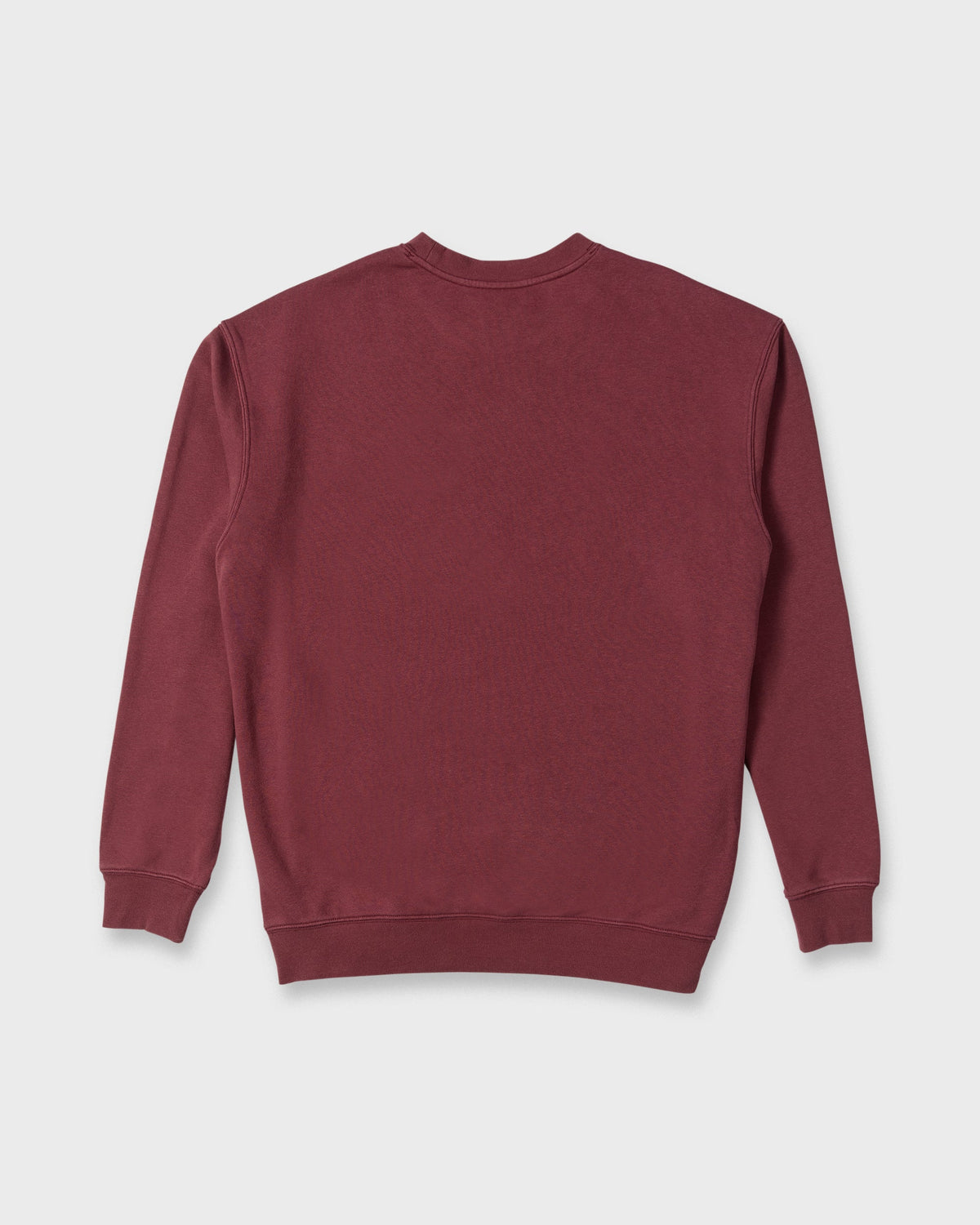 Saltwater Mineral Wash Crewneck Sweatshirt - Oxblood Red