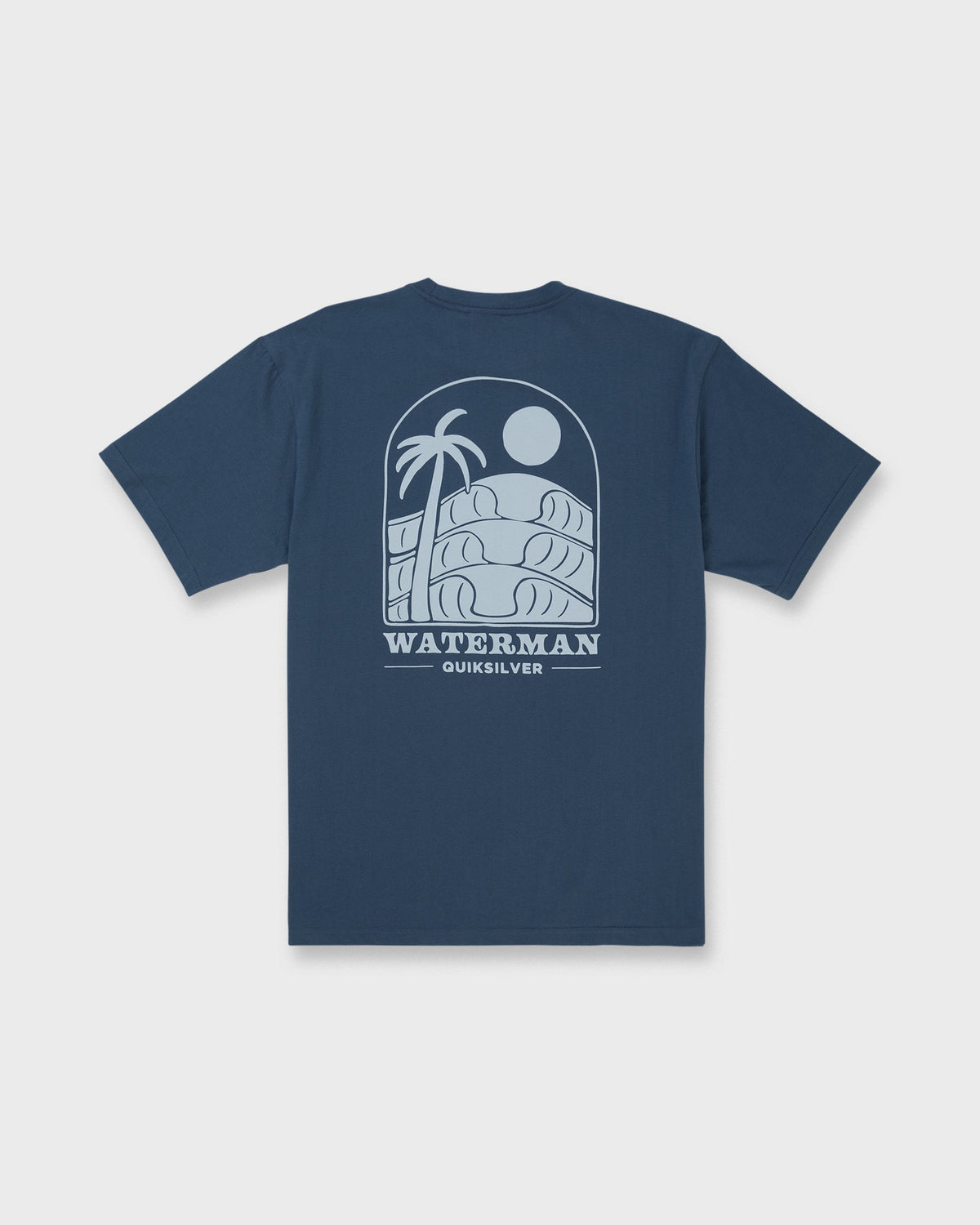 Waterman Out The Back Sueded T-Shirt - Dark Denim