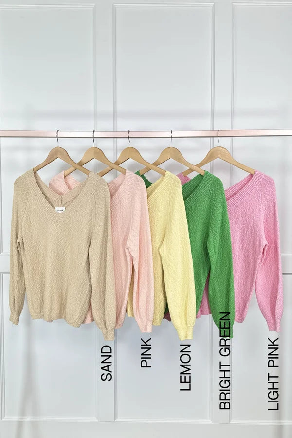 Women's Popcorn Knit Sweater