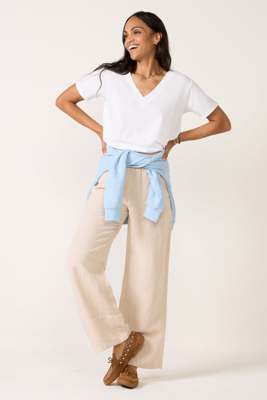 Linen Wide Leg Pant