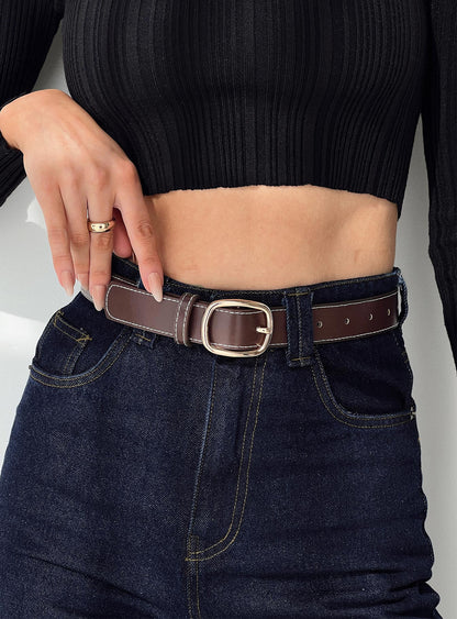 Weekend Travels Belt Brown