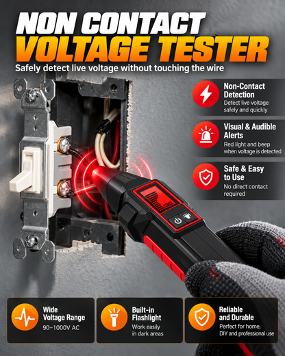 Circuit Breaker Finder Kit with LCD Display & Voltage Tester