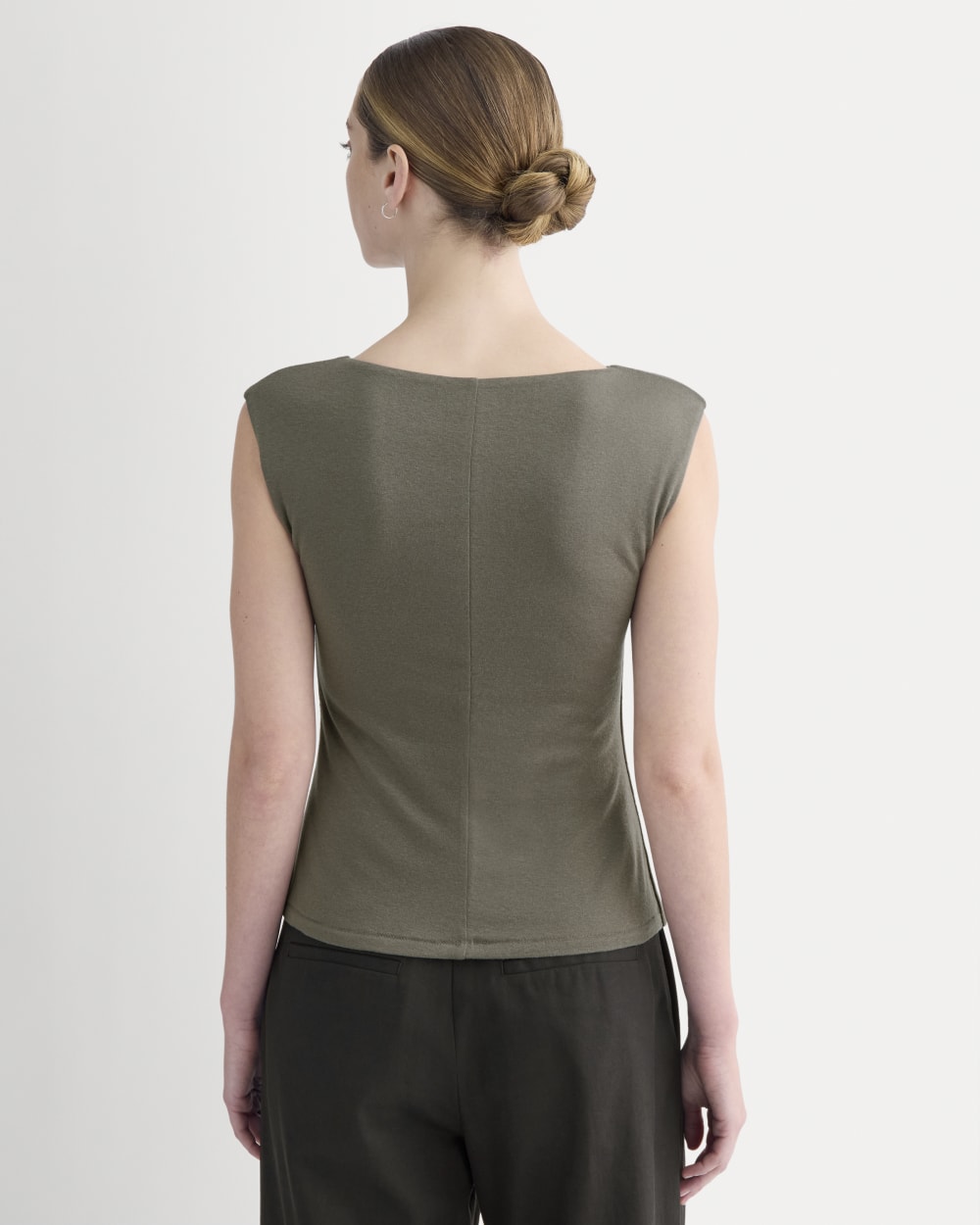 Sleeveless Button-Up in Butterluxe | Taupe