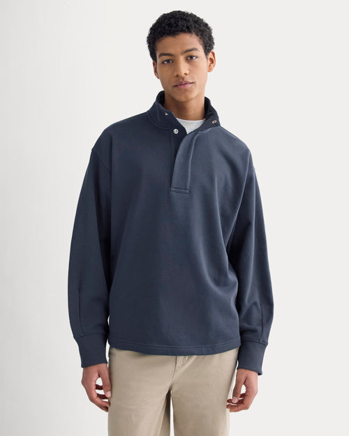 Off-Duty Terry Pullover | Deep Navy
