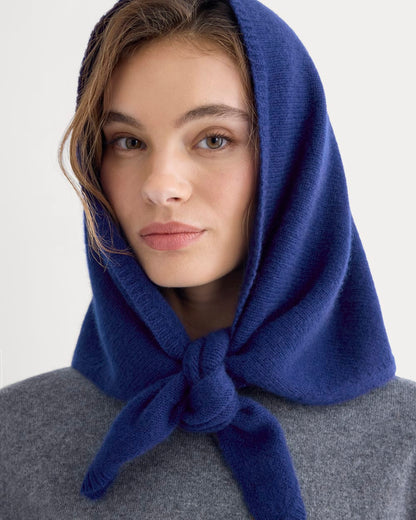 Cashmere Lovergirl Large Kerchief | Cobalt