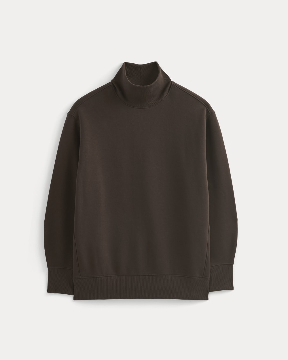 Luxe Fleece Turtleneck | Dark Chocolate