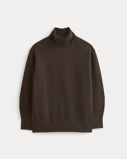 Luxe Fleece Turtleneck | Dark Chocolate