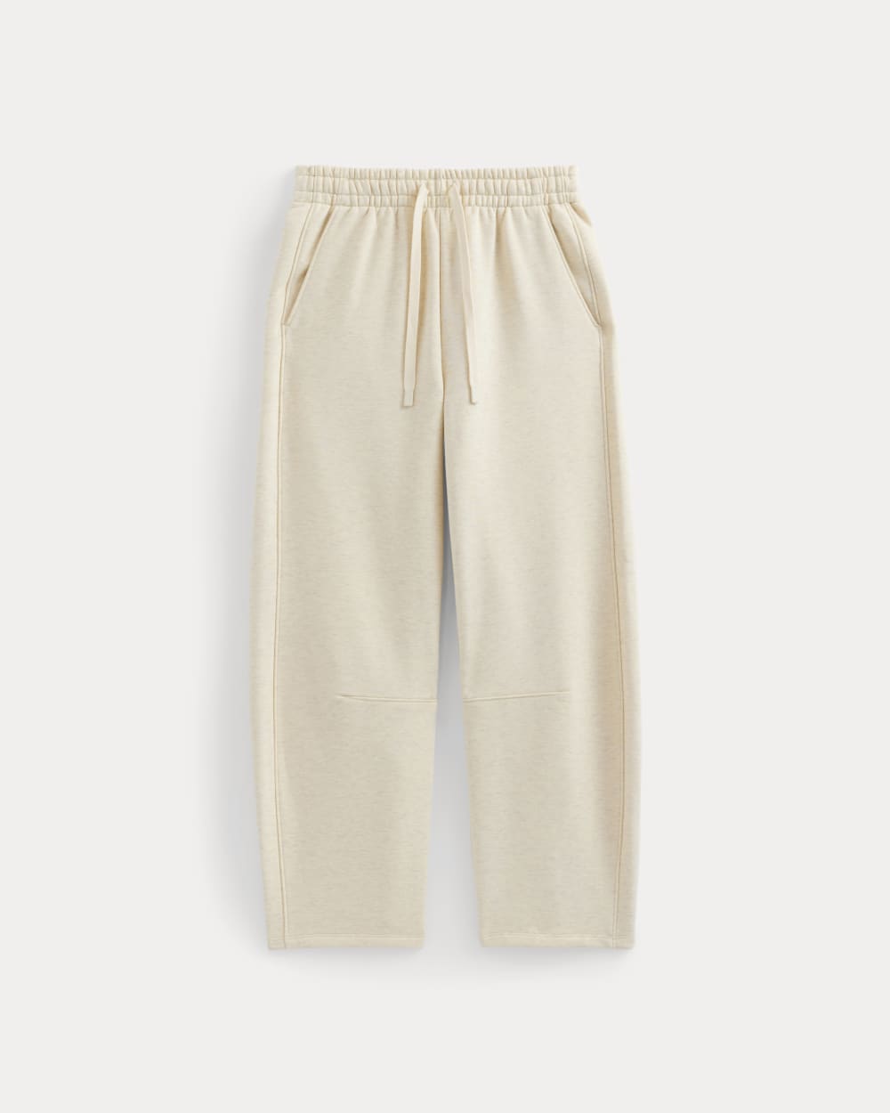 Luxe Fleece Barrel Sweatpant | Heathered Oat