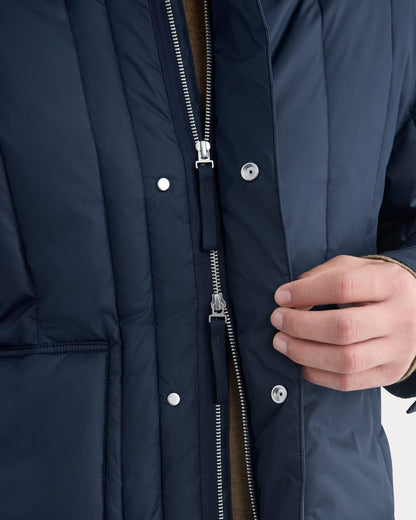 ReNew Vertical-Quilted Jacket | Navy