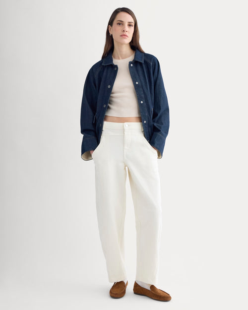 Double-Stitch Barrel Pant | Bone