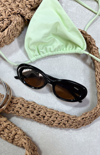 Emerald Sunglasses Black/Chocolate