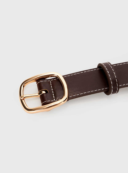 Weekend Travels Belt Brown