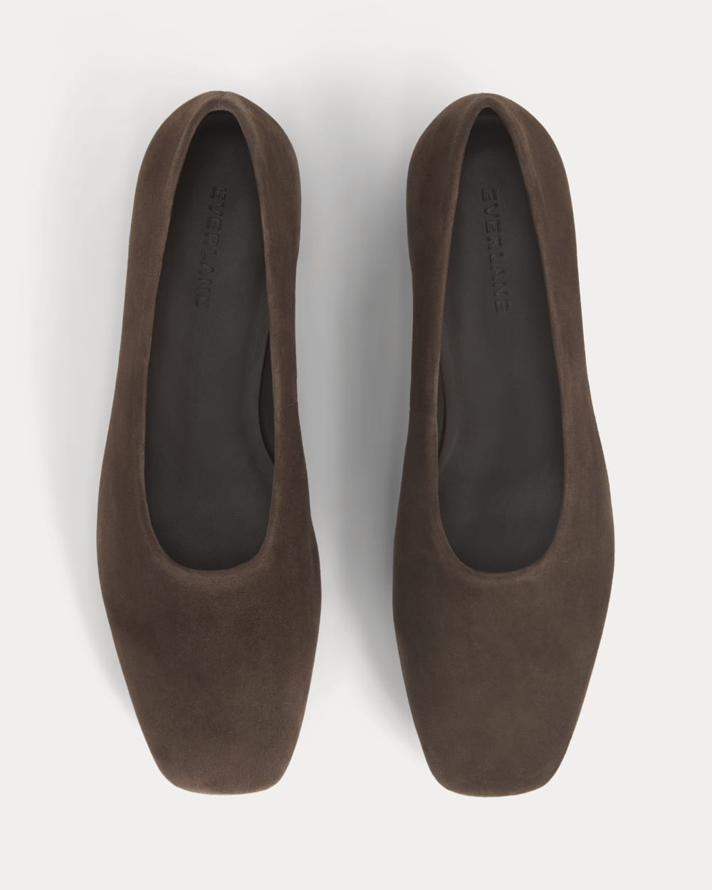 Gallery Square-Toe Flat | Deep Brown