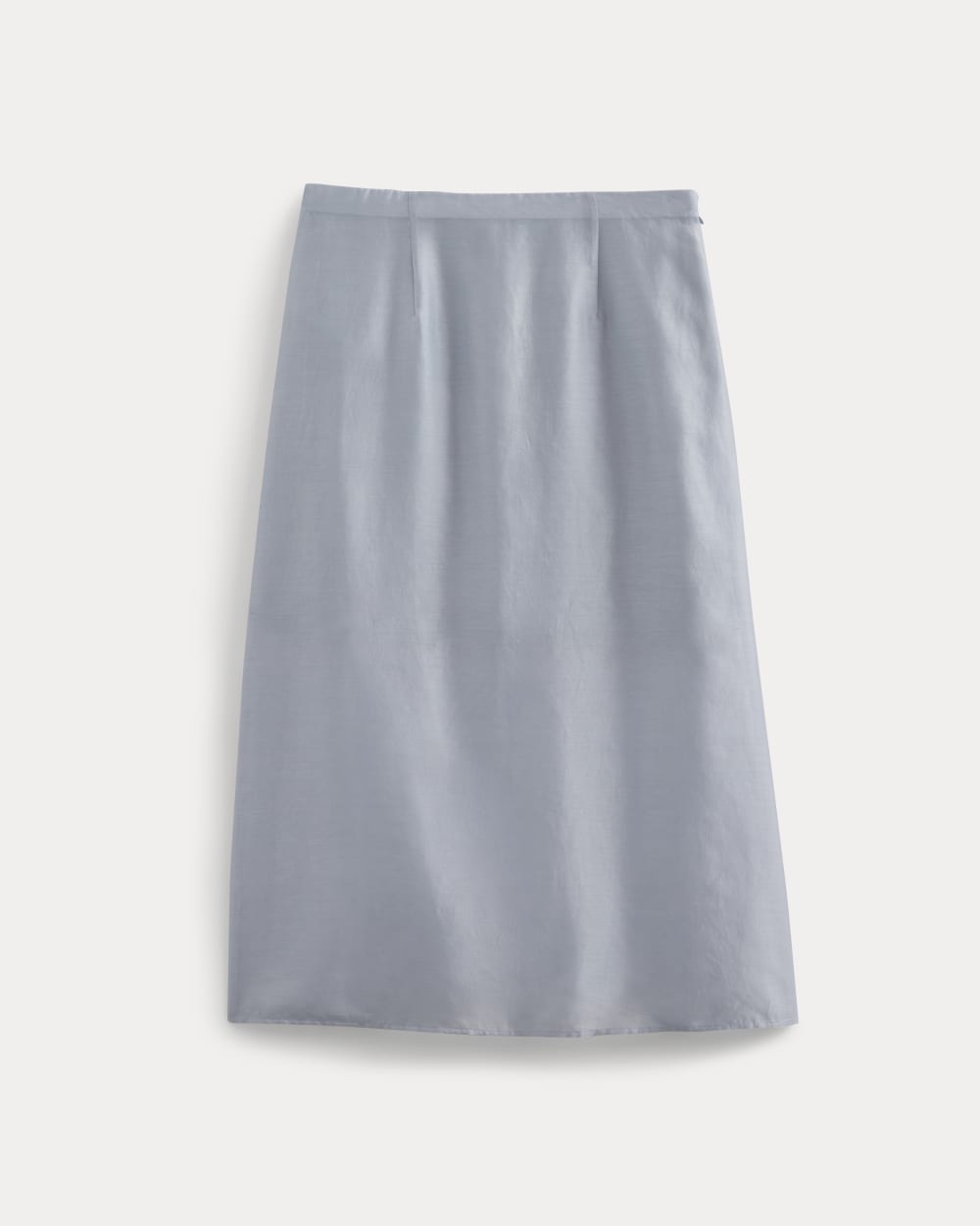 Midi Skirt in Cotton-Silk Organza | Kentucky Blue