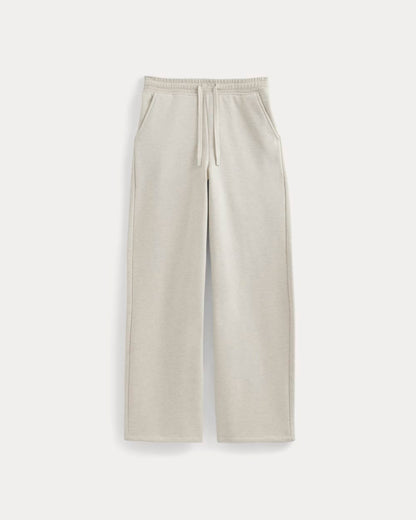 Luxe Fleece Wide-Leg Sweatpant | Heathered Oat