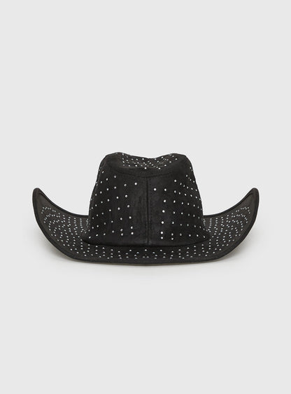 Tennessee Diamante Cowboy Hat Black