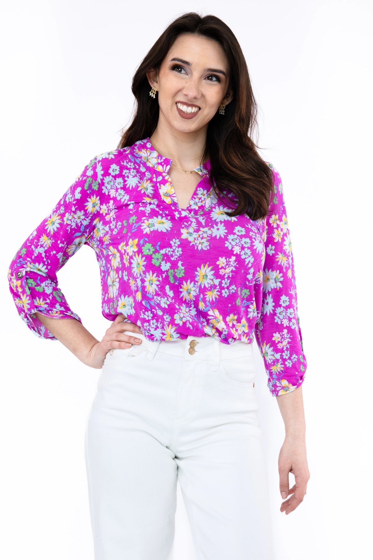 Lizzy Women's 3/4 Sleeve Top