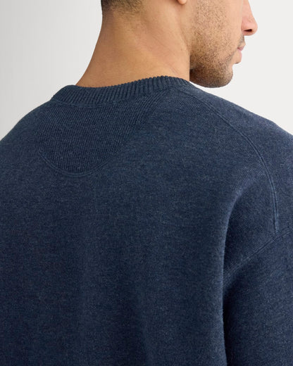 Luxe Merino Double-Knit Sweater | Indigo