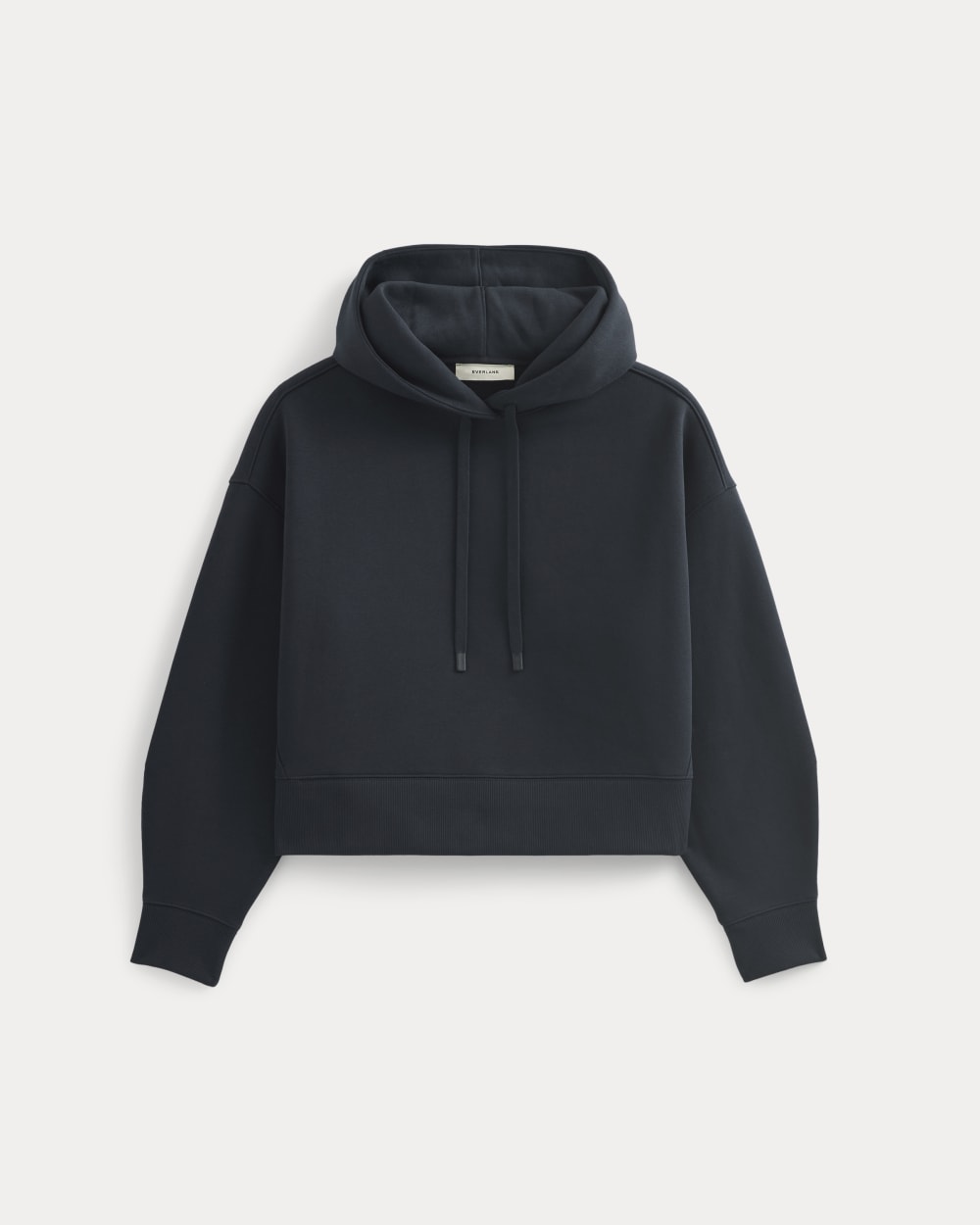 Cropped Luxe Fleece Hoodie | Navy