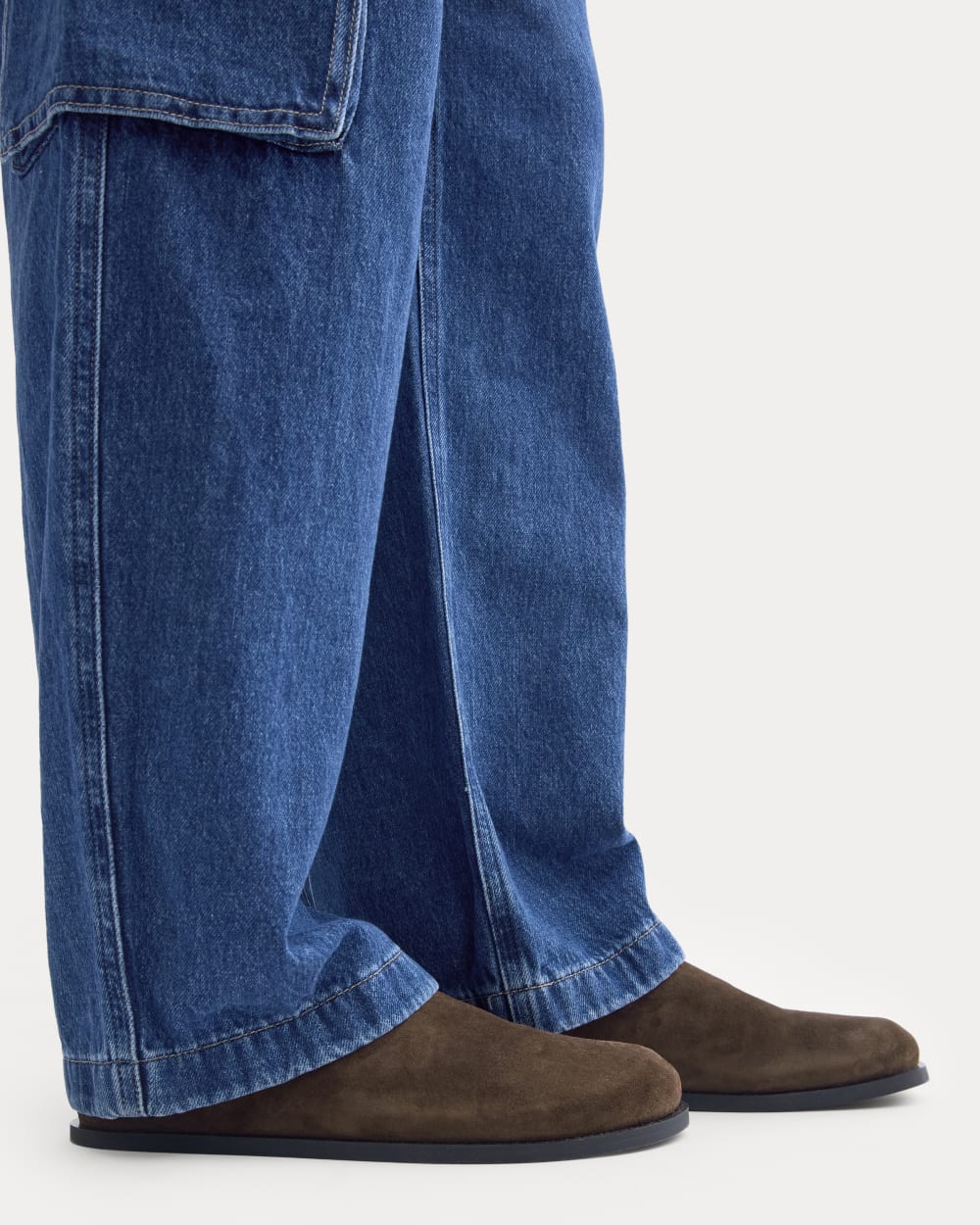 Suede Clog | Deep Brown