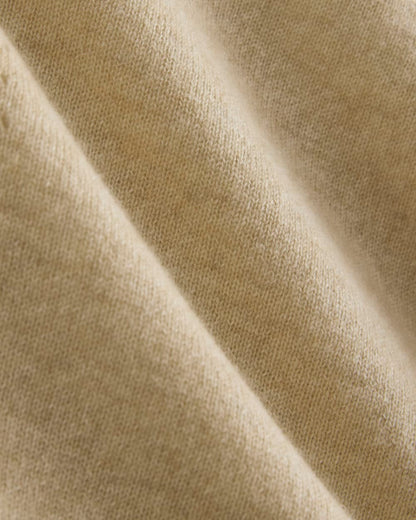 Cashmere Funnel-Neck Tank | Heather Light Camel