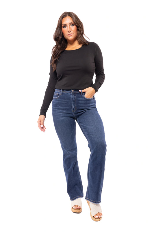 Prime Time Style Women's Open Back Long Sleeve Top