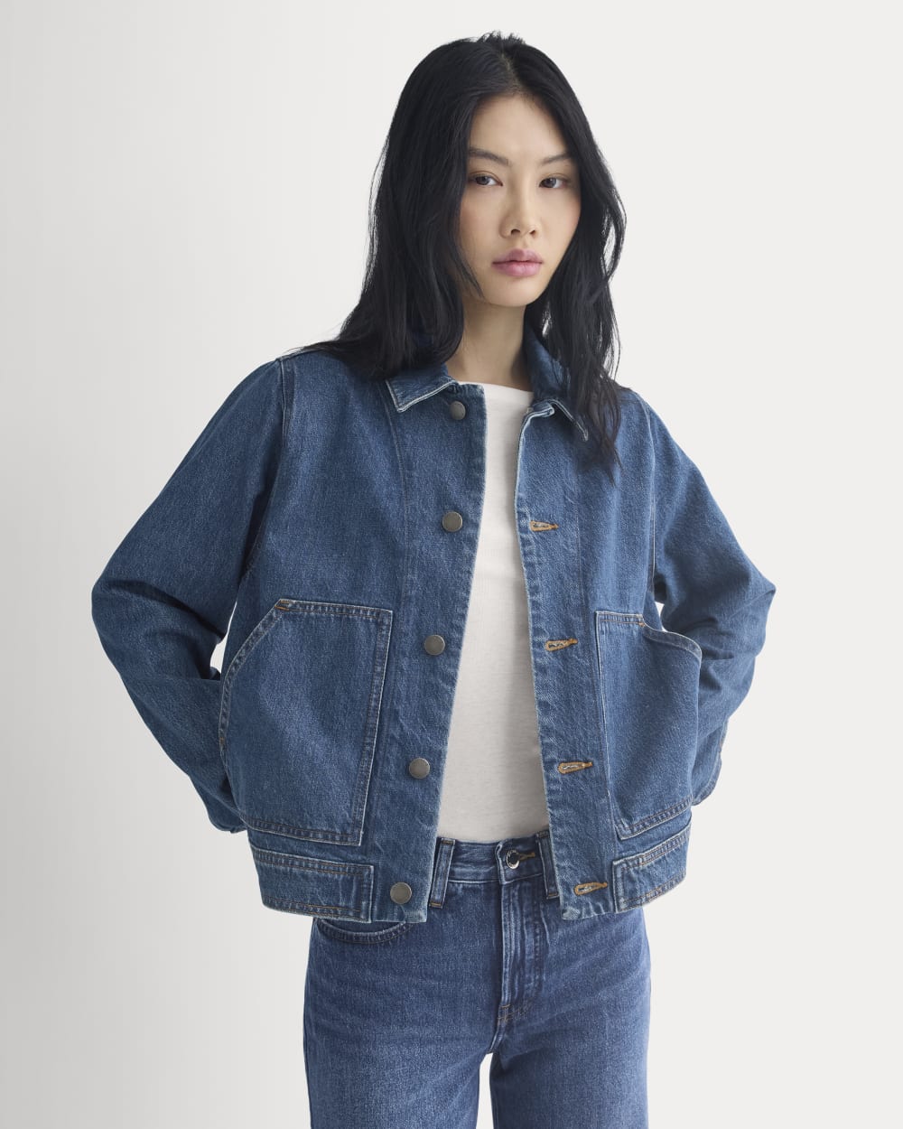 Denim Chore Jacket | Mid Indigo