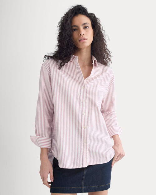 Everyday Oxford Shirt | Bone/Heather Rose
