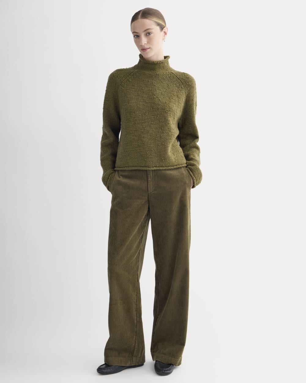 Rollneck Sweater | Olive