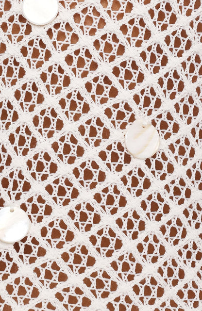 Amalfi Daydream Crochet Mini Dress White