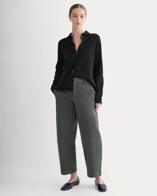 Cotton Twill Chino | Slate Grey