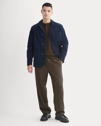 Fine Wale Corduroy Chore Blazer | Navy