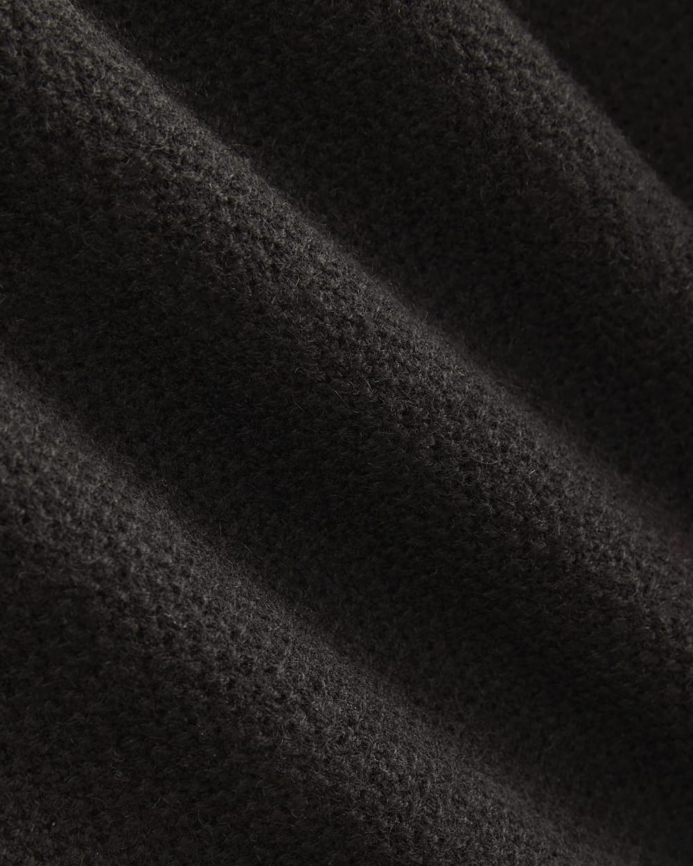 Henley in Wool Cashmere |  Black