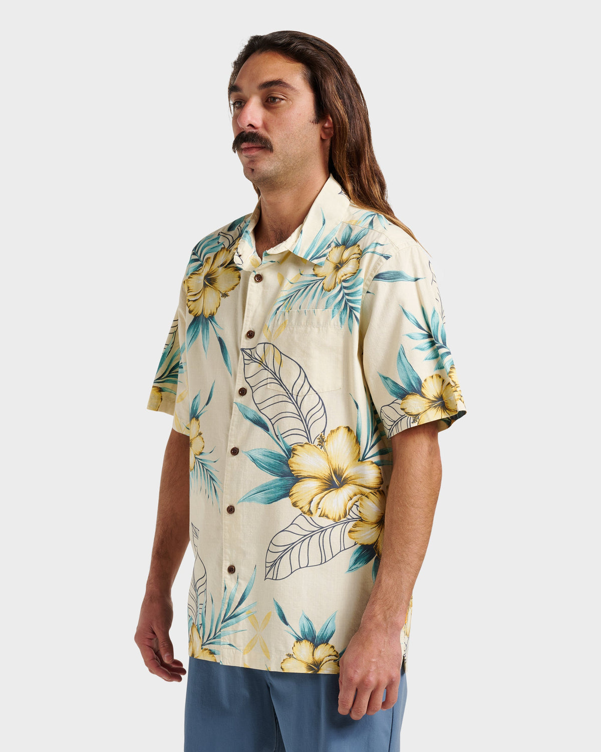 Waterman Playita Floral Shirt - Hay