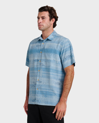 Waterman Go Fish Shirt - Sterling Blue