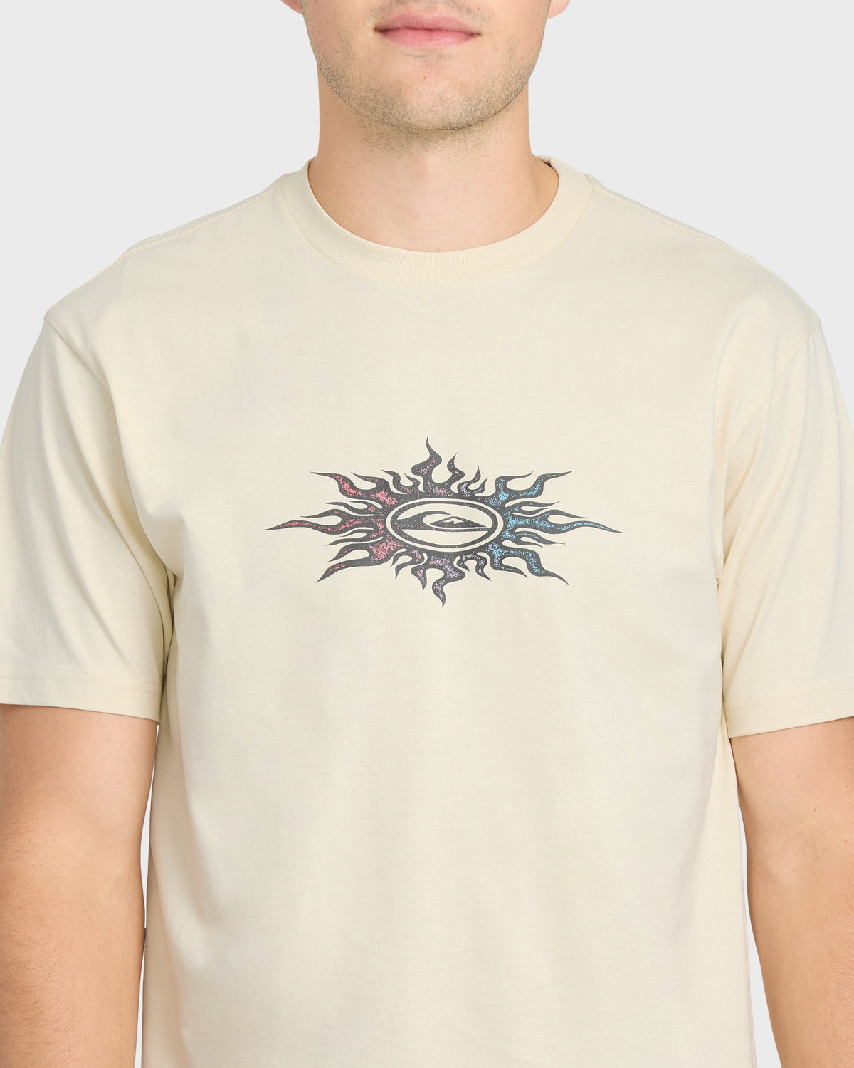 Blazing Short Sleeve Knit T-Shirt - Bone White