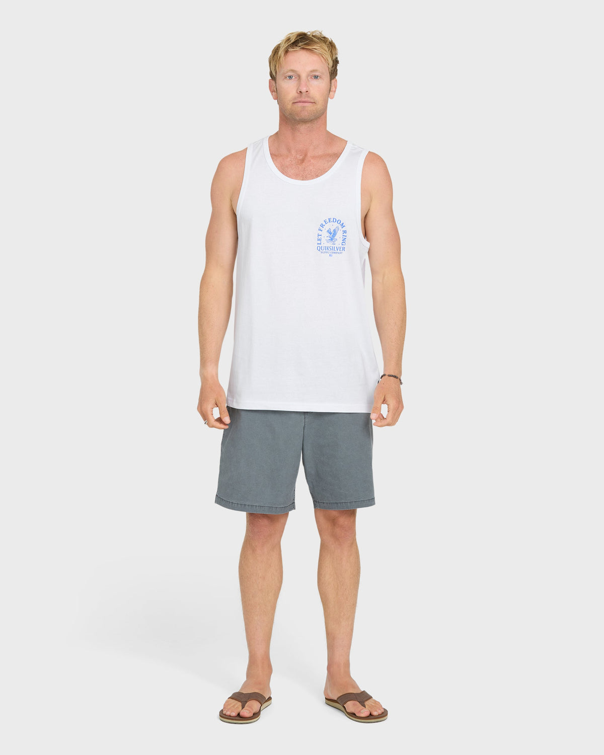 Freedom Ring Tank Top - White