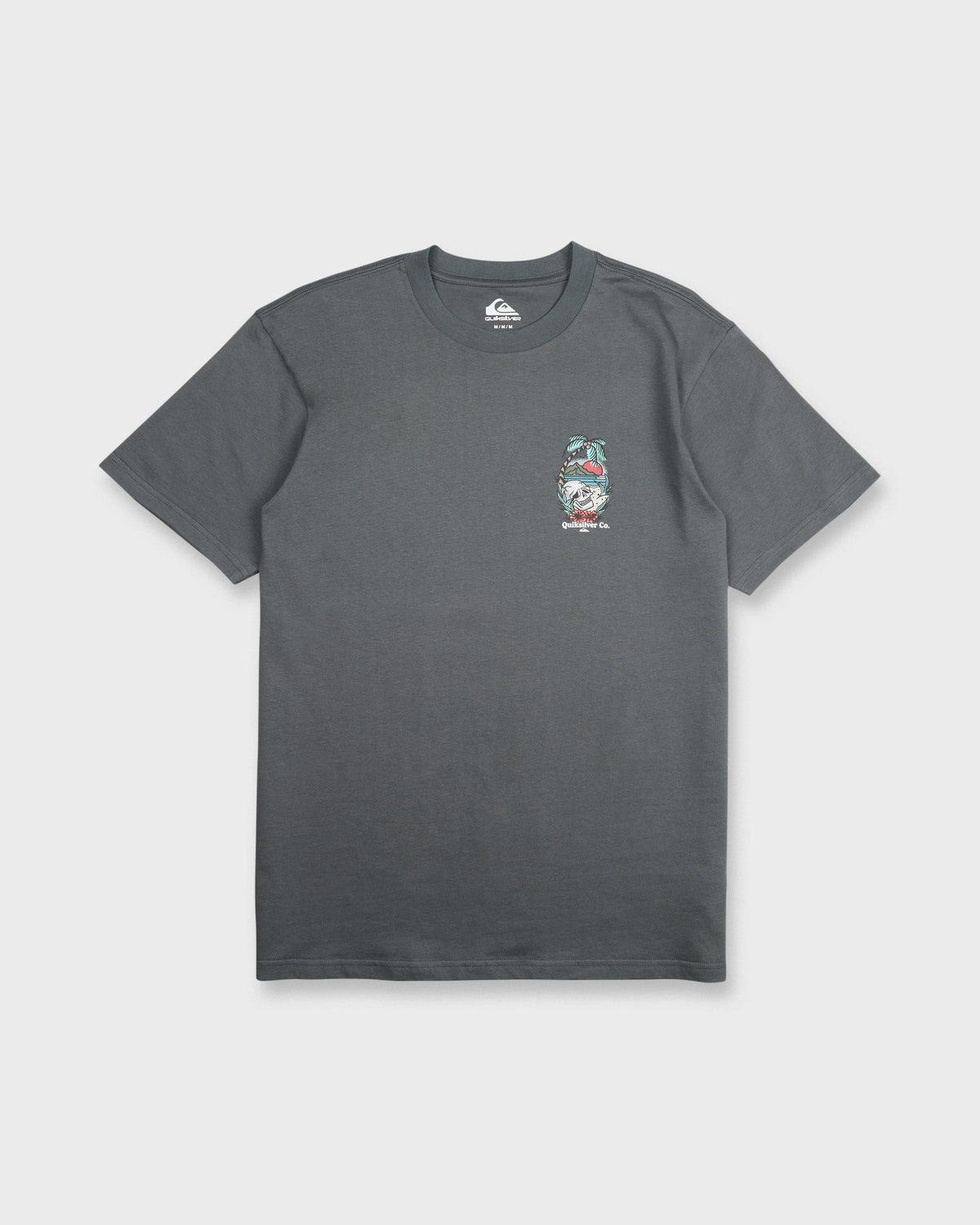 Staycation Short Sleeve Cotton T-Shirt - Iron Gate
