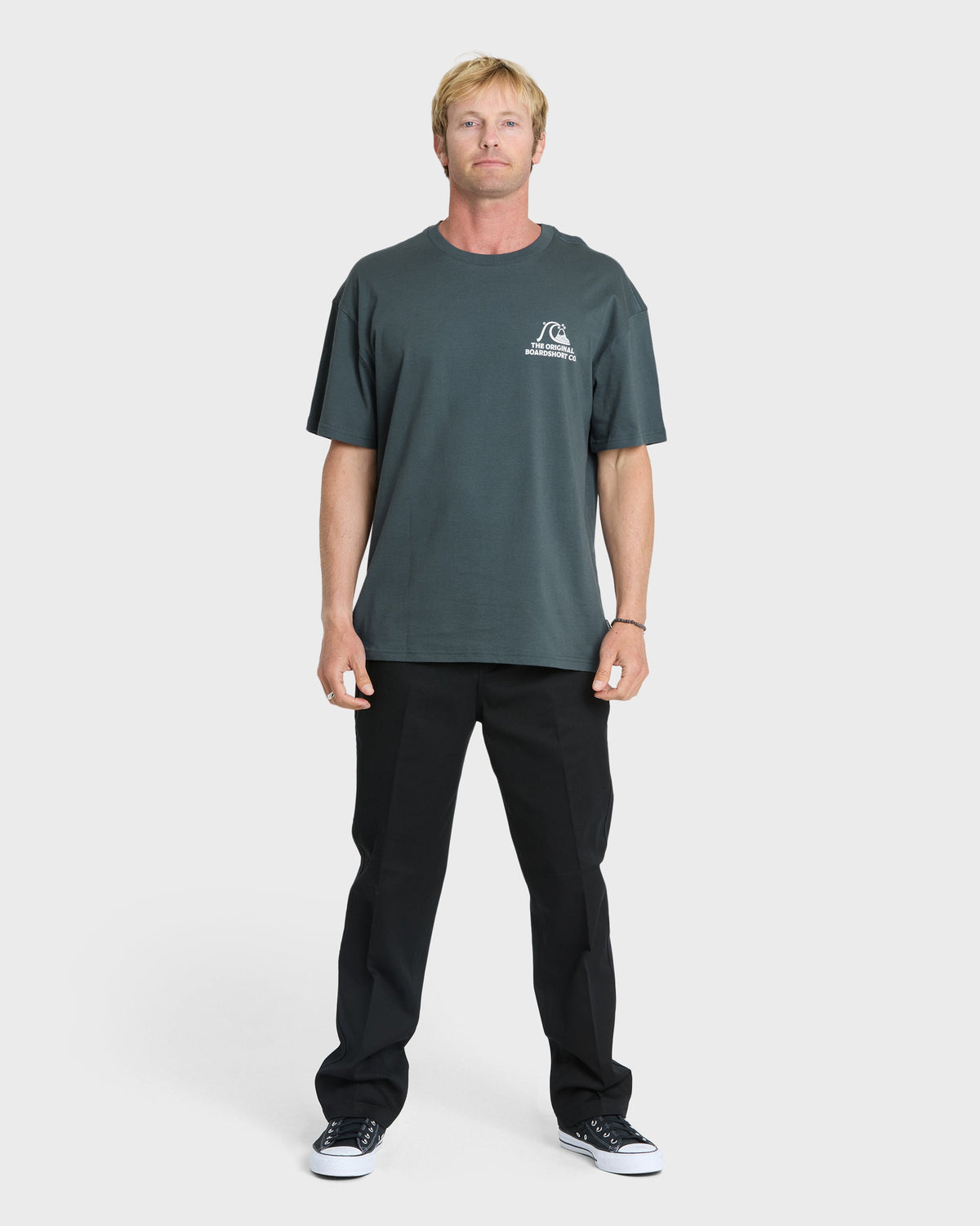OG Surf Company ORG Short Sleeve Cotton T-Shirt - Dark Slate