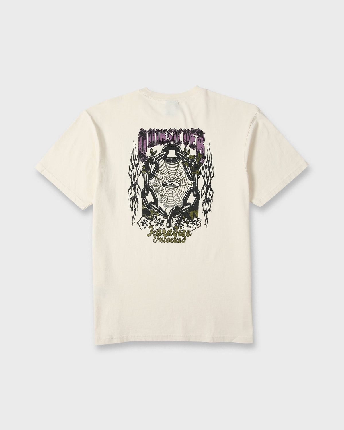 Unlocked Pigment Dye Short Sleeve Knit T-Shirt - Silver Birch