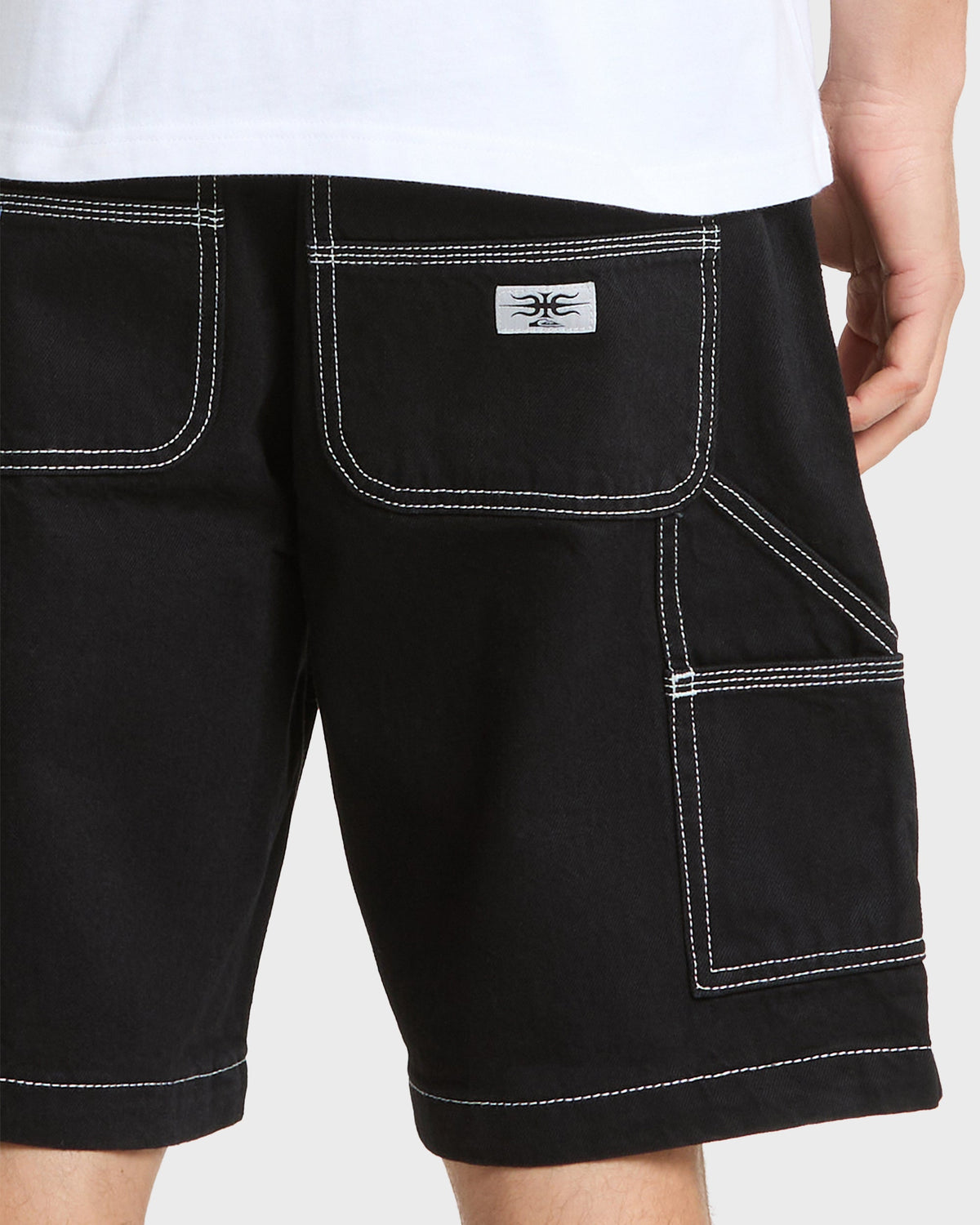 Mercury Carpenter Denim Short - Black