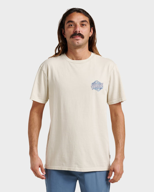 Three Deeppigment Dye T-Shirt - Moonstruck