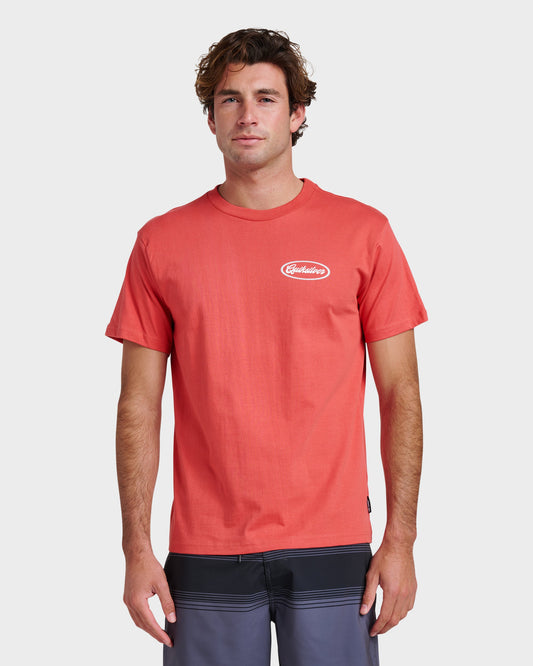 Mechanics Script Classic T-shirt - Mineral Red
