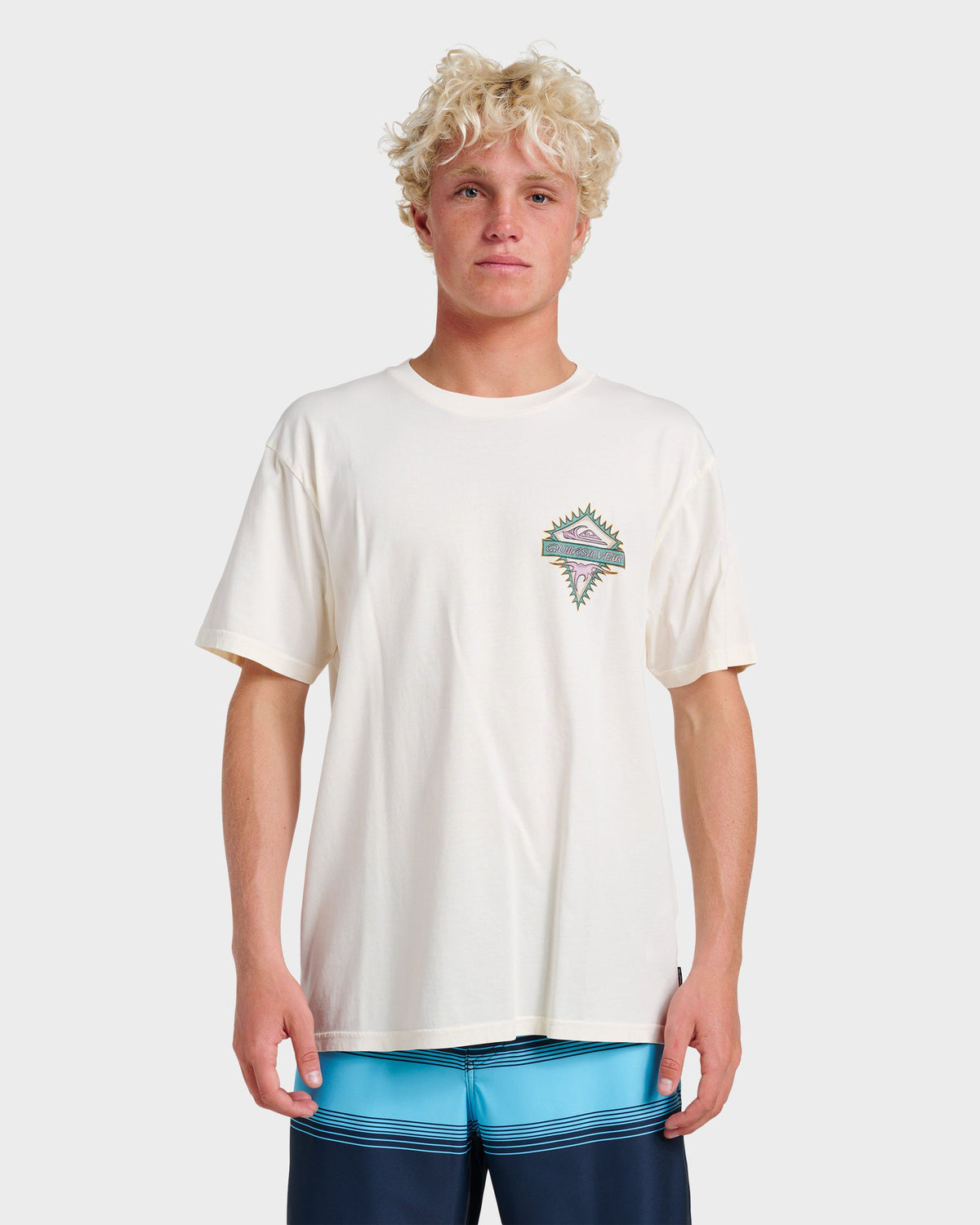 Liberty Spikes Pigment Dye T-Shirt - Snow White