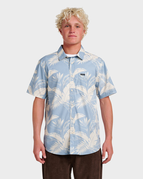 Kahanu Classic Short Sleeve Shirt - Ashley Blue