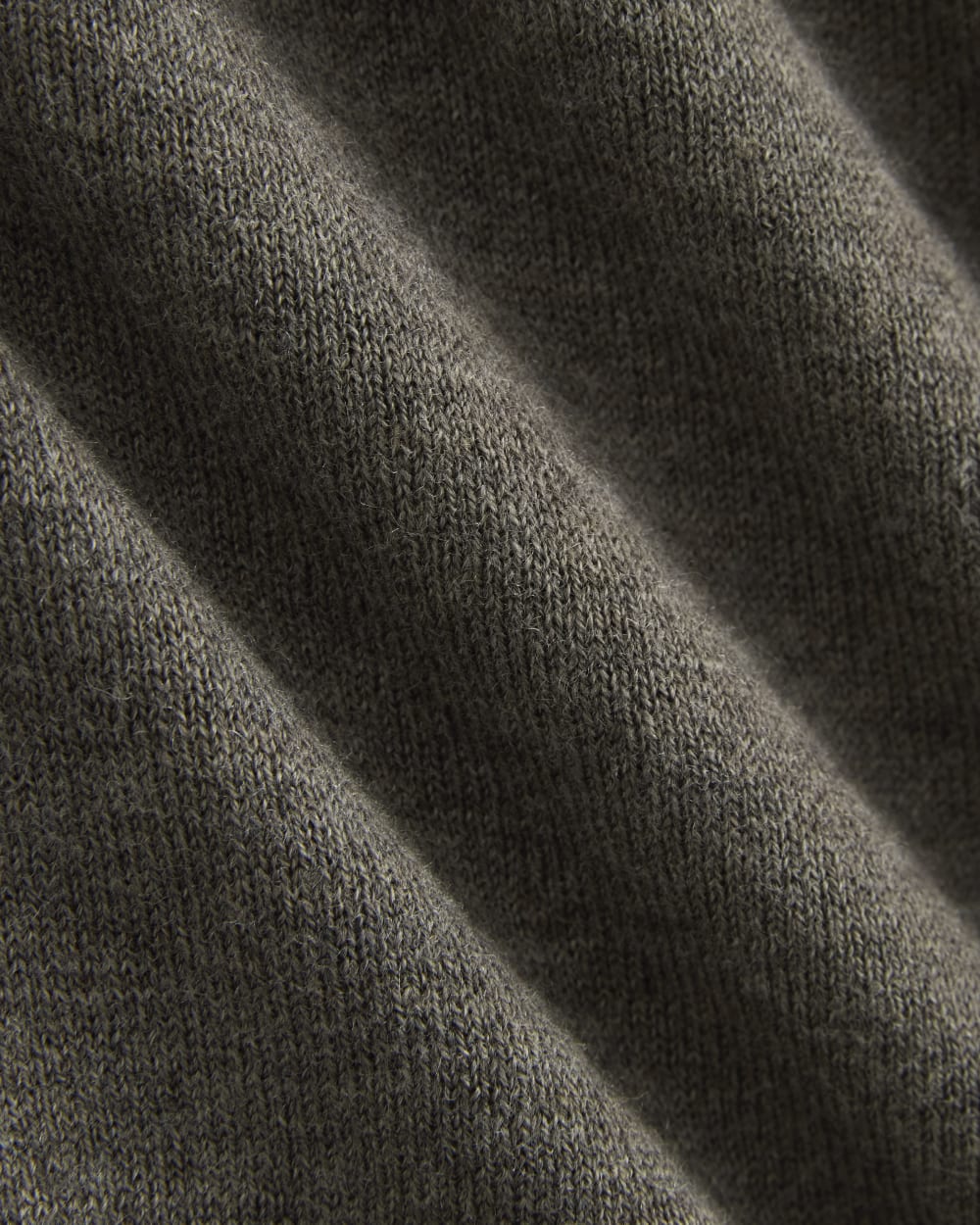 Oversized Polo Sweater in Cotton Merino | Heather Ash Taupe