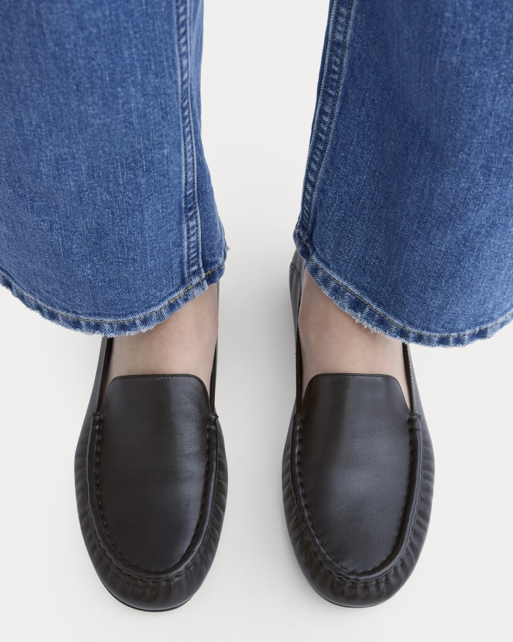 Leather Day Driver Loafer |  Black
