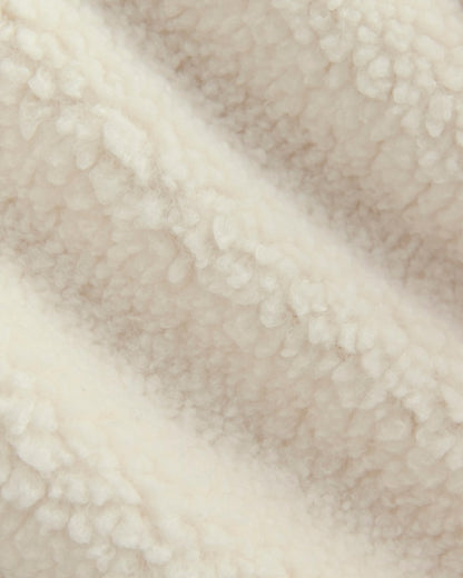 Reversible Teddy Half-Zip Pullover | Bone/Birch