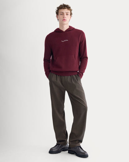 Everlane x Peace & Quiet Cashmere Hoodie | Wine